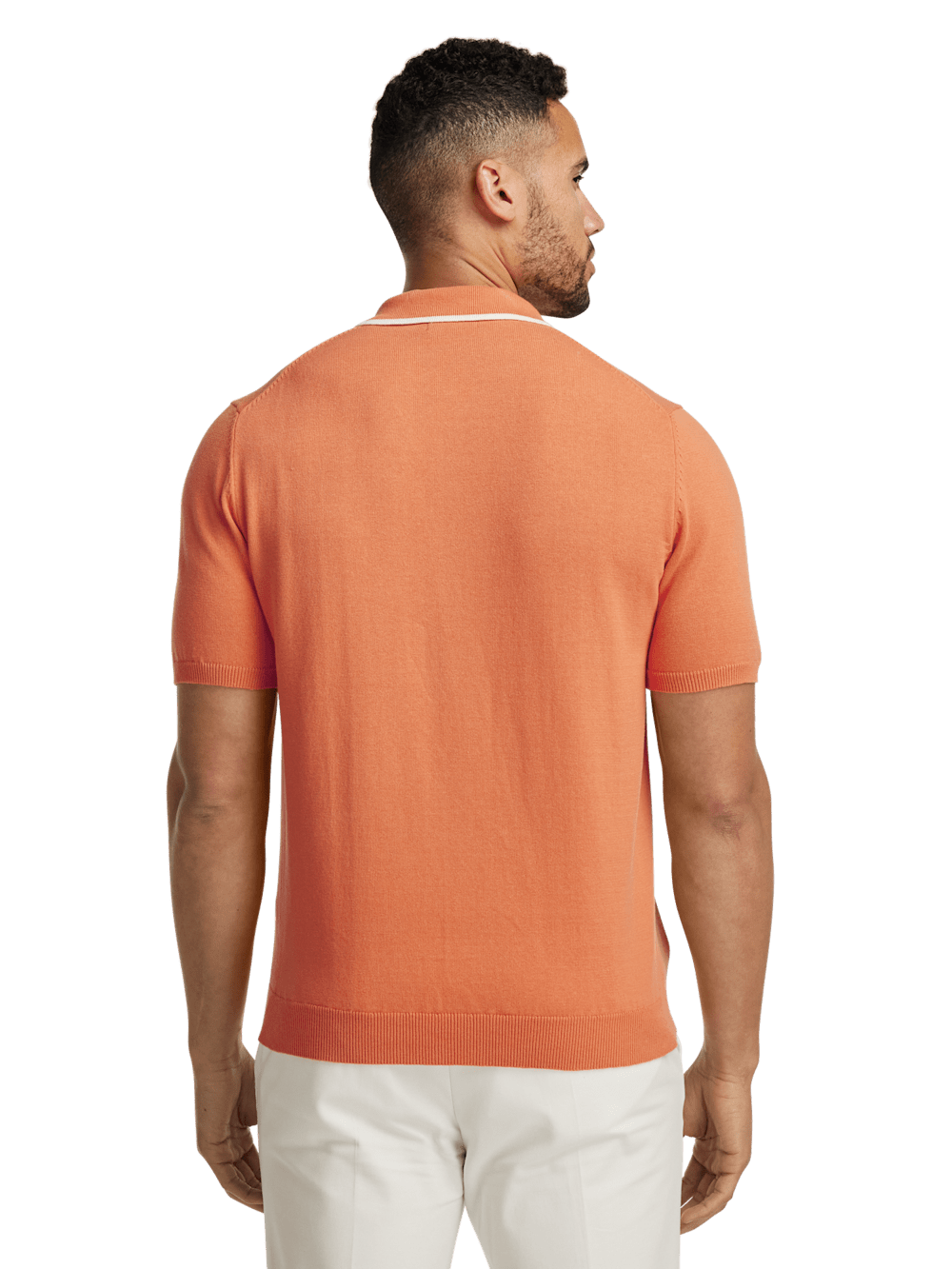 Alternate Image of Cotton Button Front Camp Collar Sweater-4