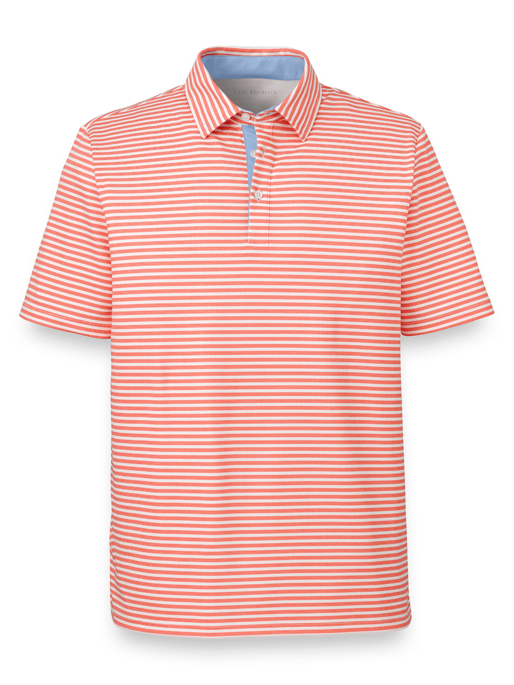 Product Image of Performance Blend Three Button Polo-Coral