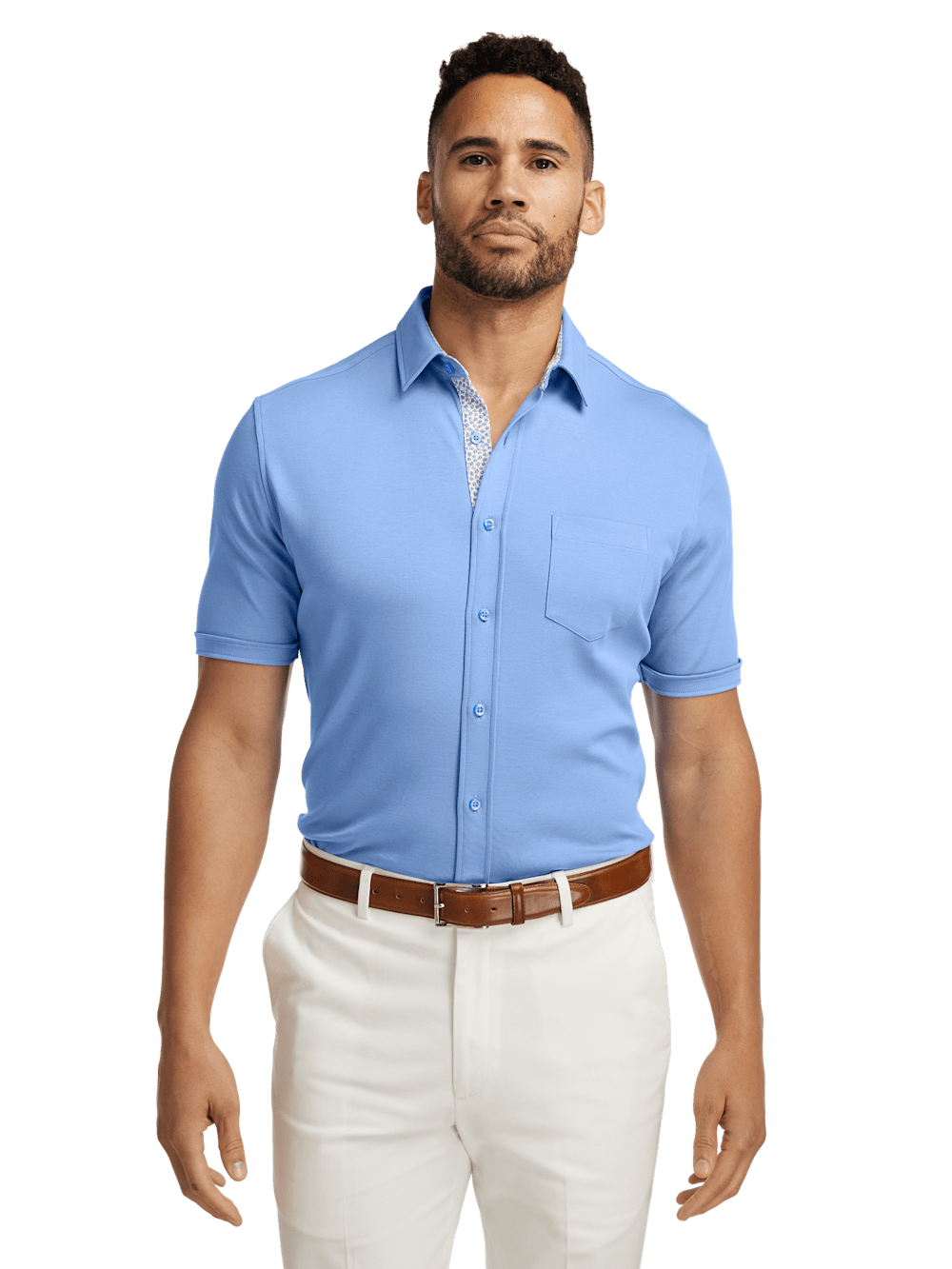 Alternate Image of Cotton Button Front Polo-4