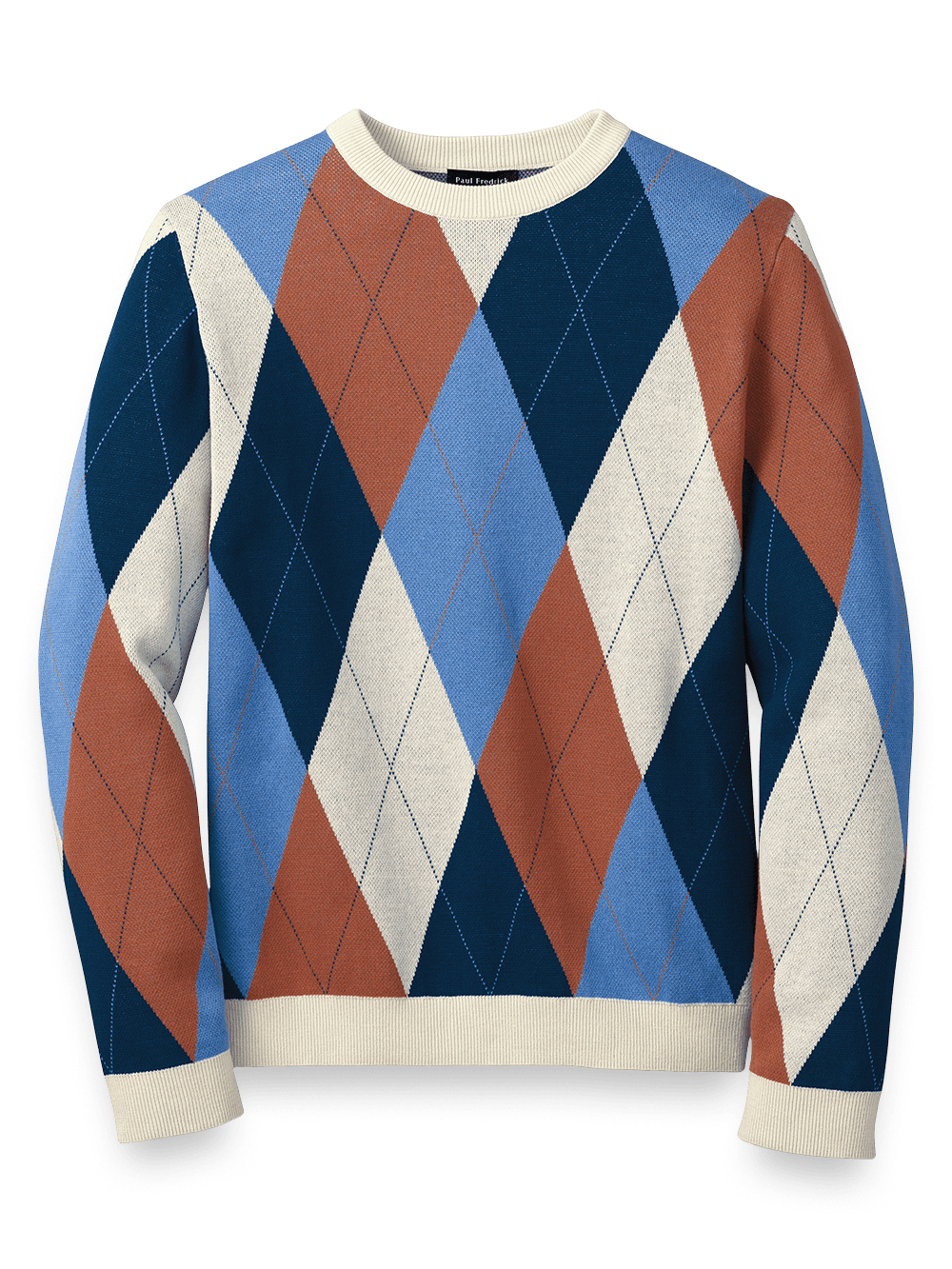 Product Image of Cotton Crew Neck Sweater-Multi