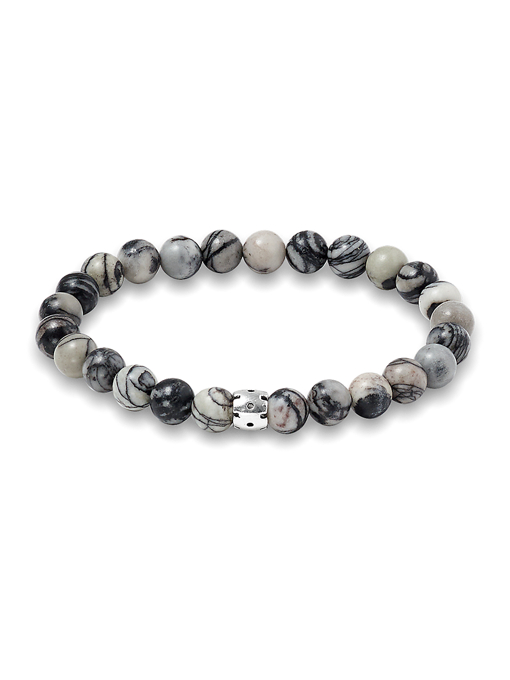 Product Image of Semi Precious Bead Bracelet-Black Multi