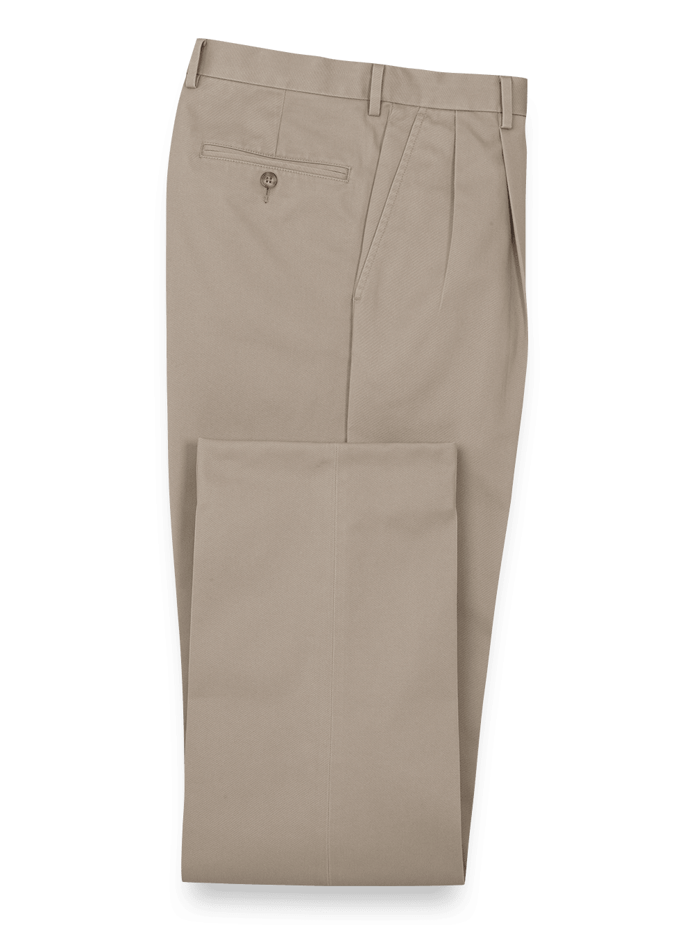 Product Image of Non Iron Chino Pleated Pants-Khaki