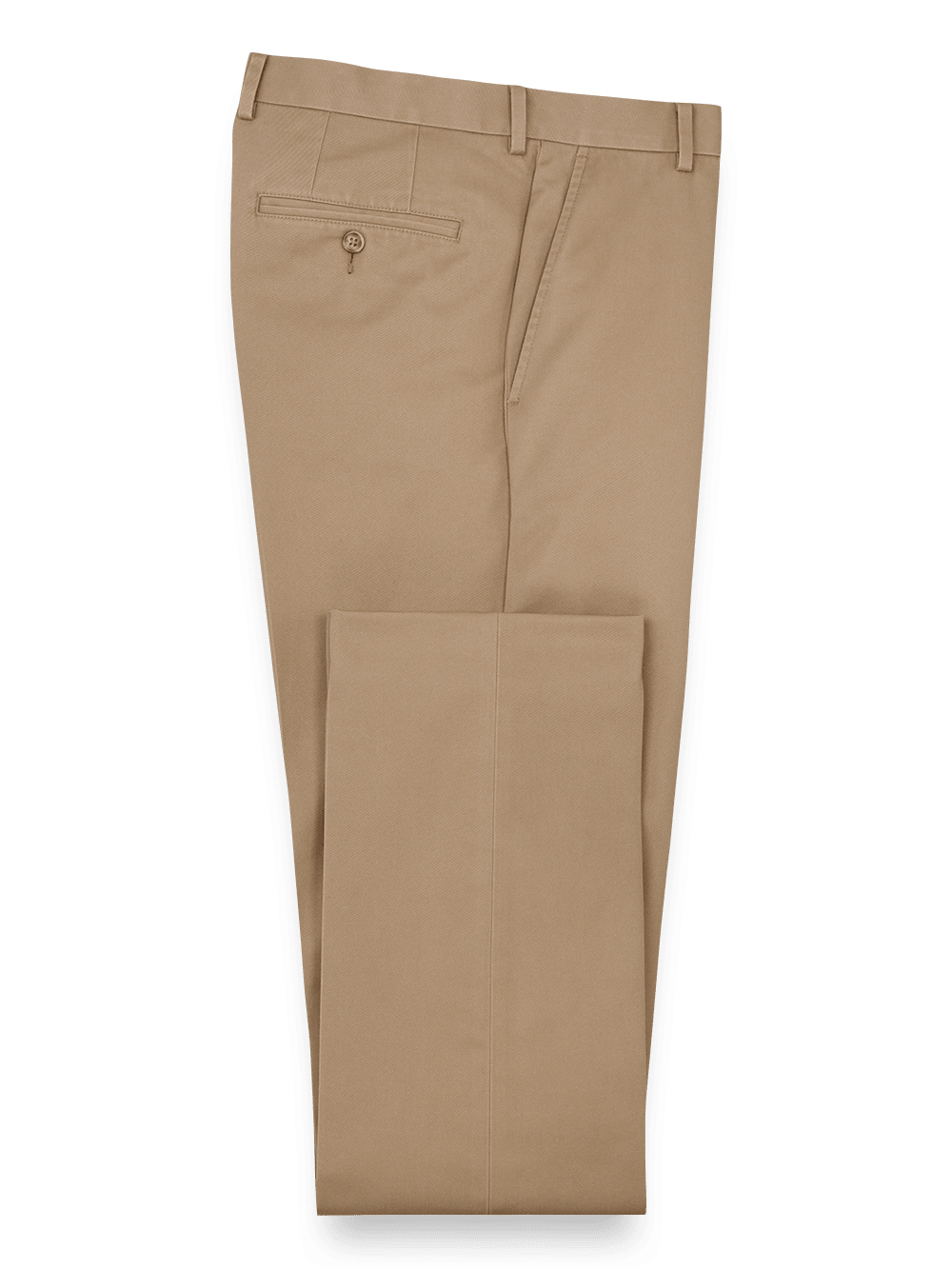 Product Image of Non Iron Chino Flat Front Pants-Dark Khaki#model_flat front