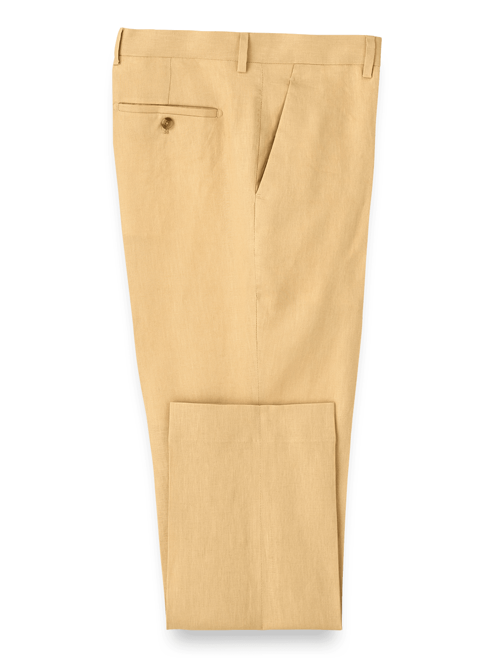 Product Image of Linen Flat Front Pants-Maze#model_flat front