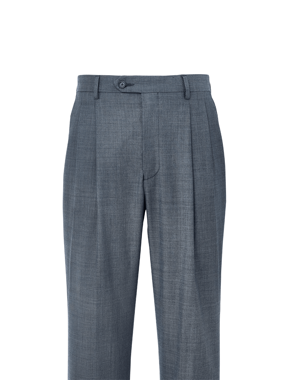 Alternate Image of Wool Sharkskin Pleated Pants-1#model_pleated front
