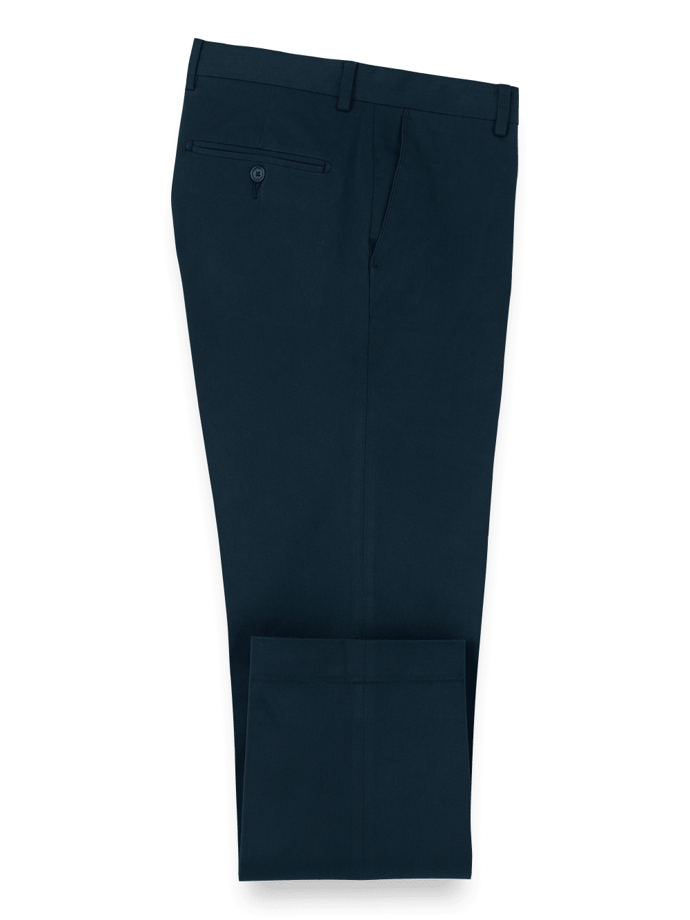 Product Image of Cotton Stretch Twill Pants-Ink#model_flat front
