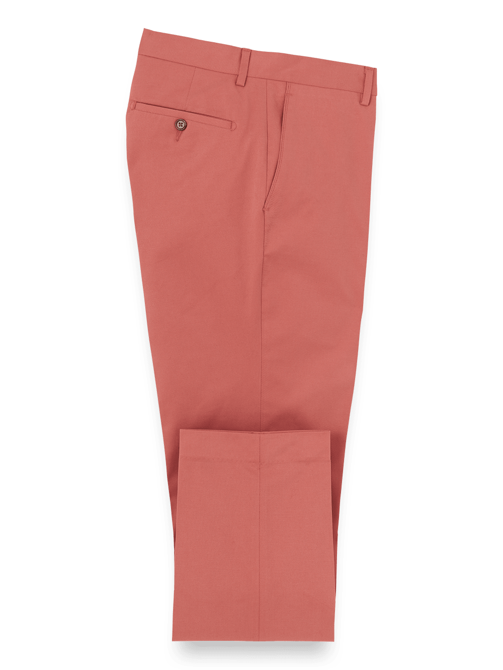 Product Image of Cotton Stretch Twill Pants-Rose#model_flat front