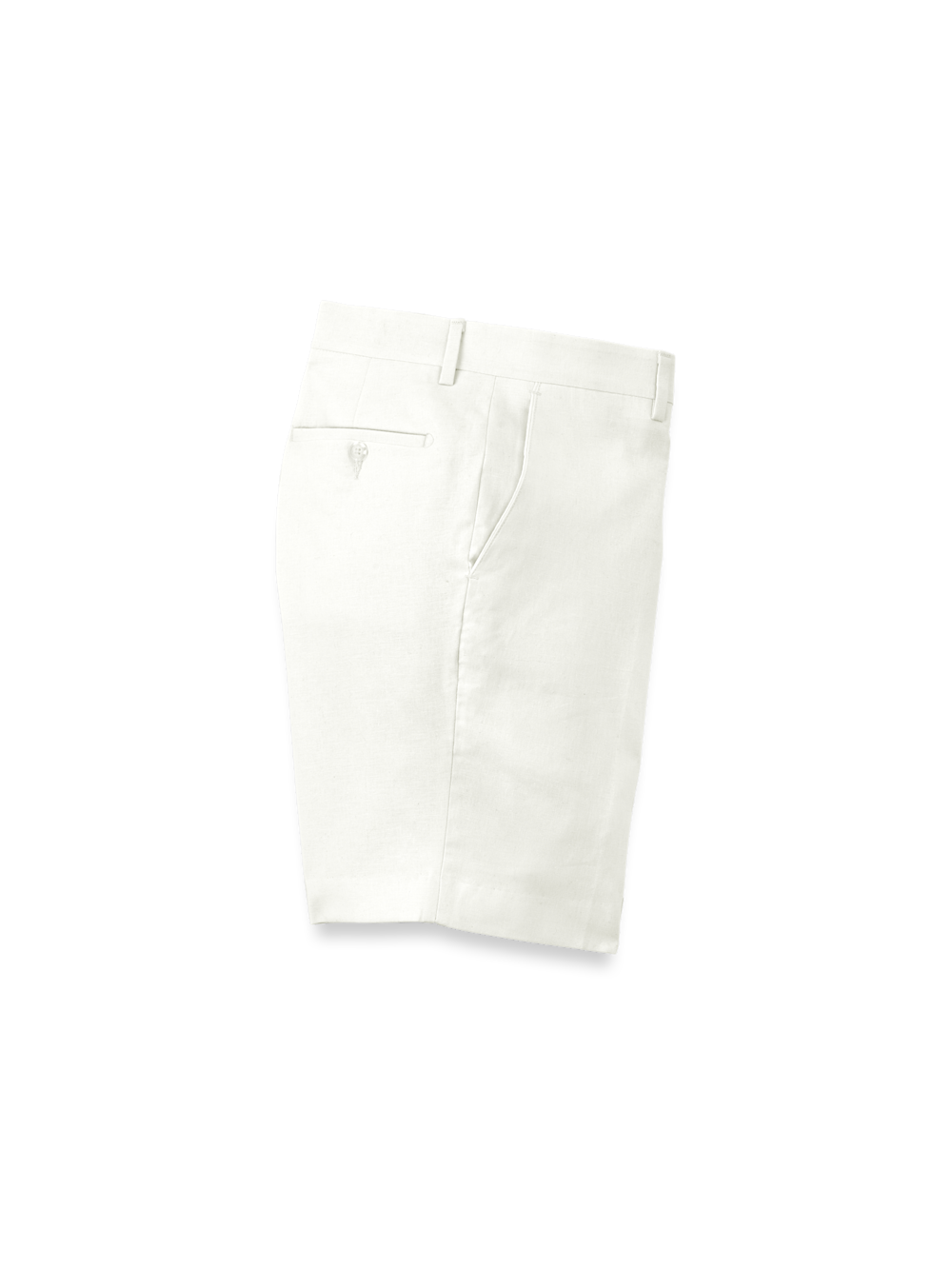 Product Image of Linen / Cotton Shorts-Ivory#model_flat front