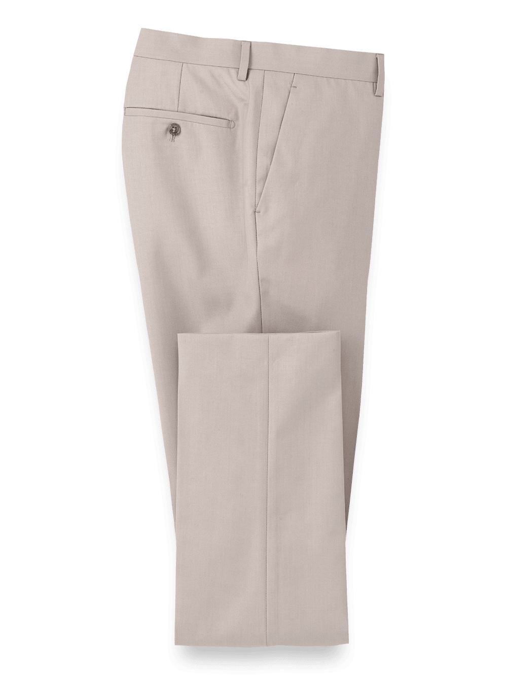 Product Image of Travel Flat Front Pants-Light Grey#model_flat front