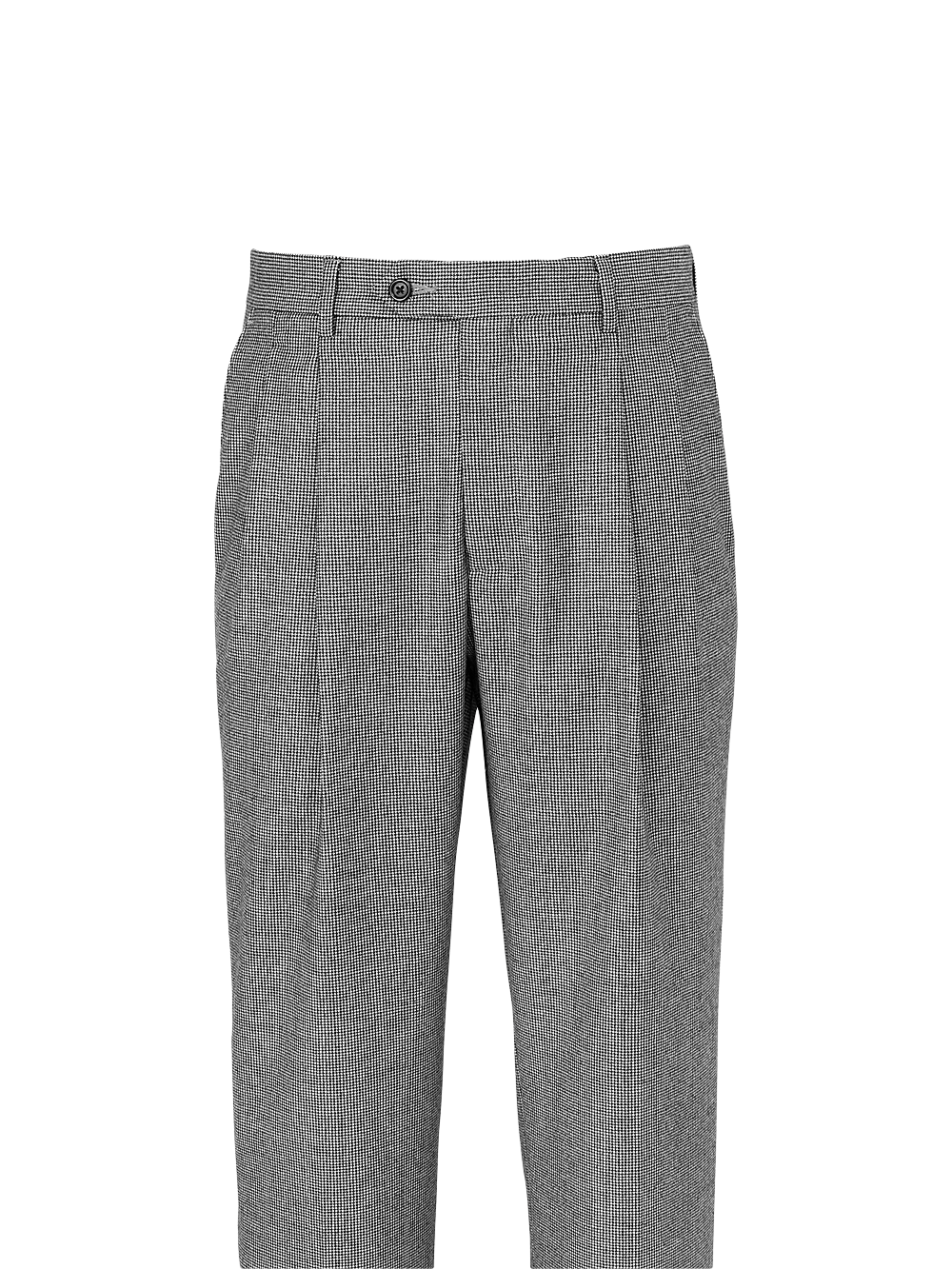 Alternate Image of Wool Flannel Houndstooth Pleated Pants-1#model_pleated front