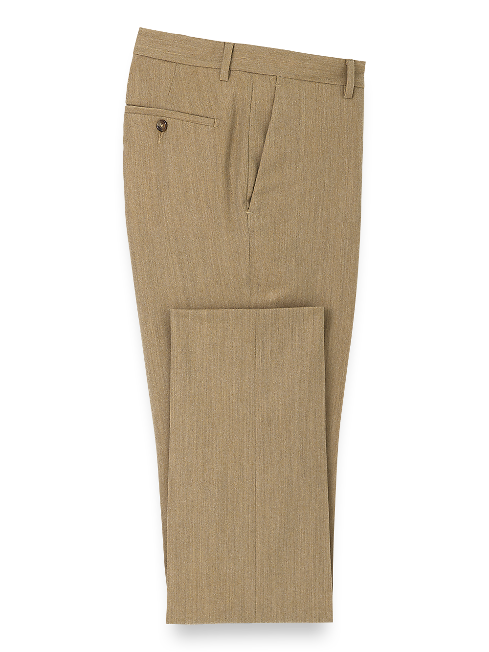 Product Image of Wool Flannel Flat Front Pants-Camel