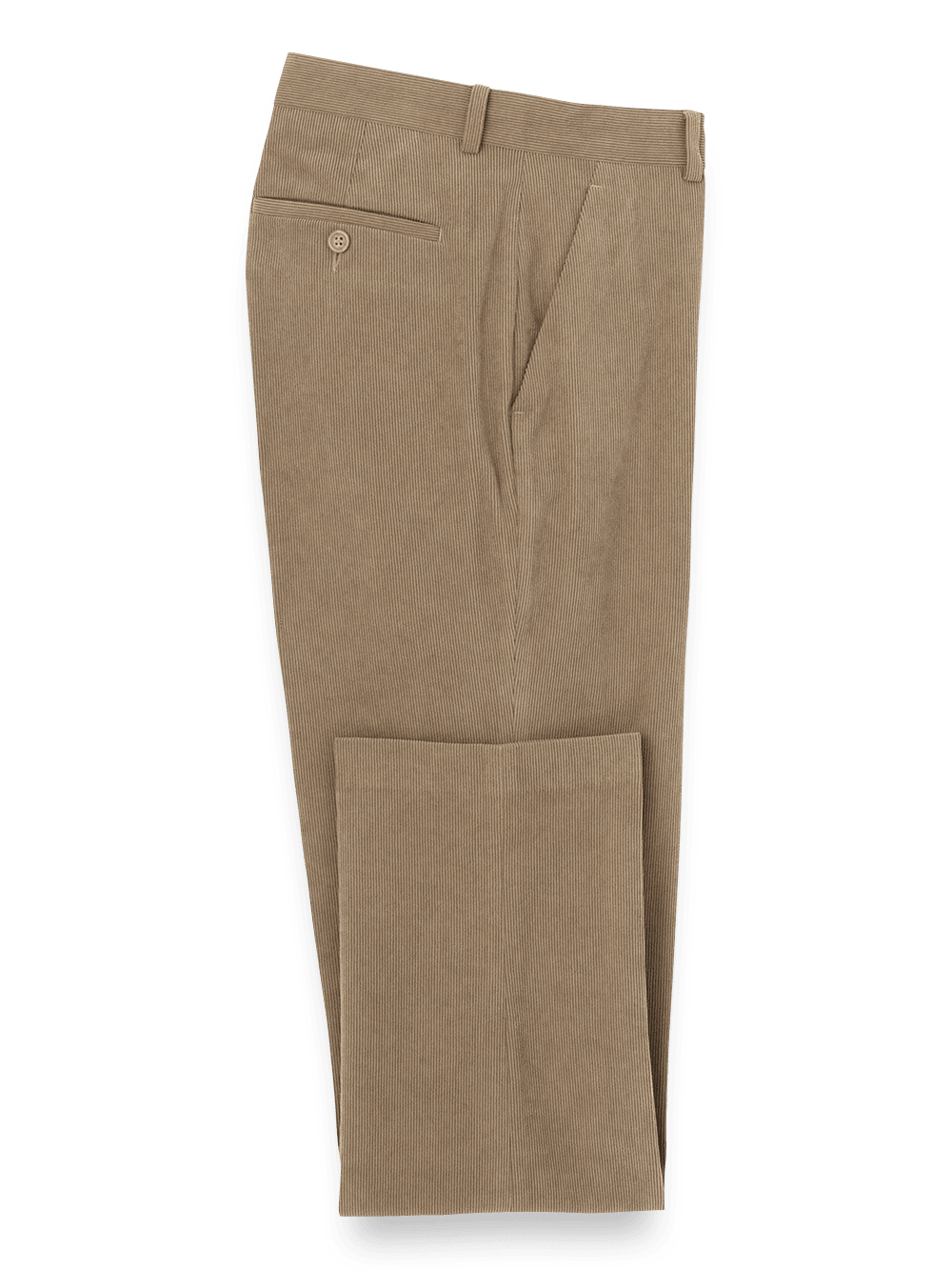 Product Image of Corduroy Flat Front Pants-Taupe#model_flat front