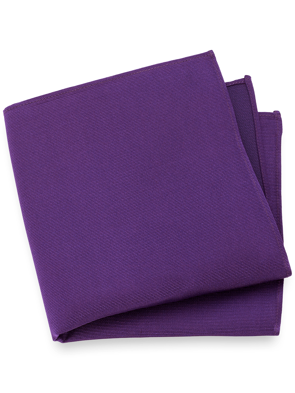 Product Image of Solid Twill Silk Pocket Square-Violet