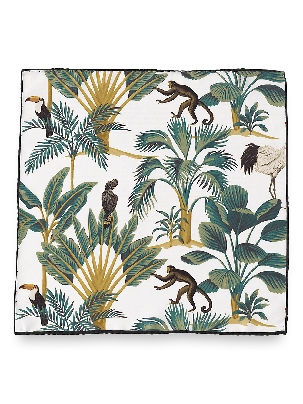 Alternate Image of Tropical Silk Pocket Square-1
