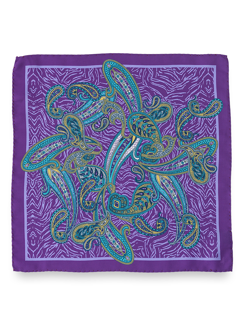 Alternate Image of Paisley Silk Pocket Square-1