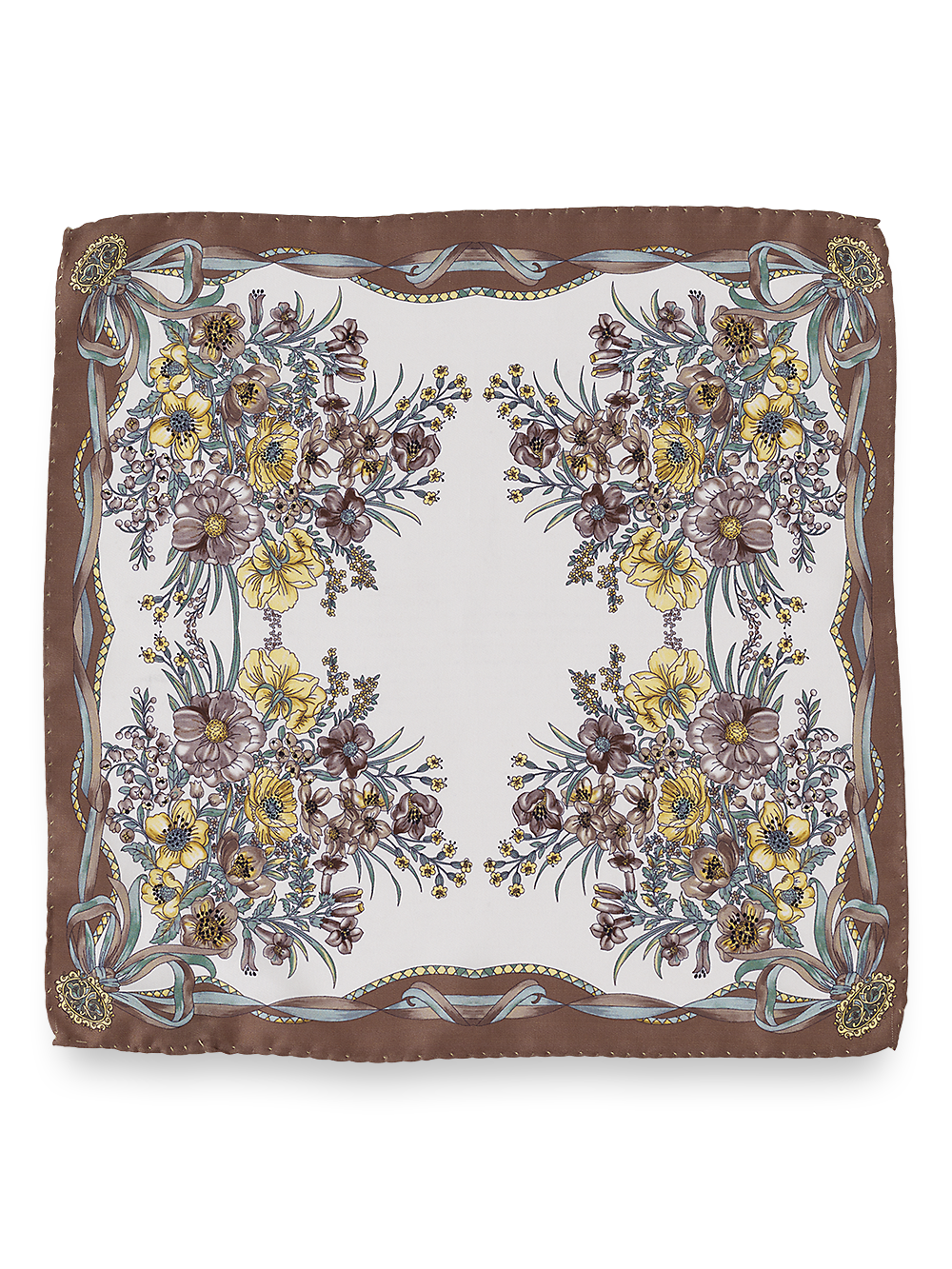 Alternate Image of Floral Silk Pocket Square-1