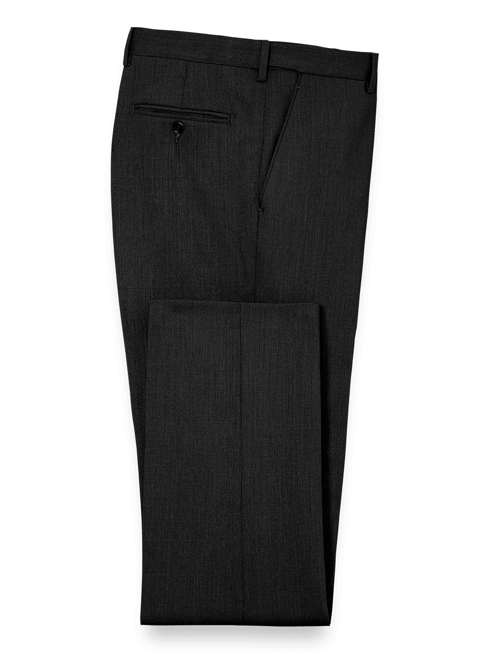 Product Image of Classic Fit Essential Wool Flat Front Suit Pants-Black