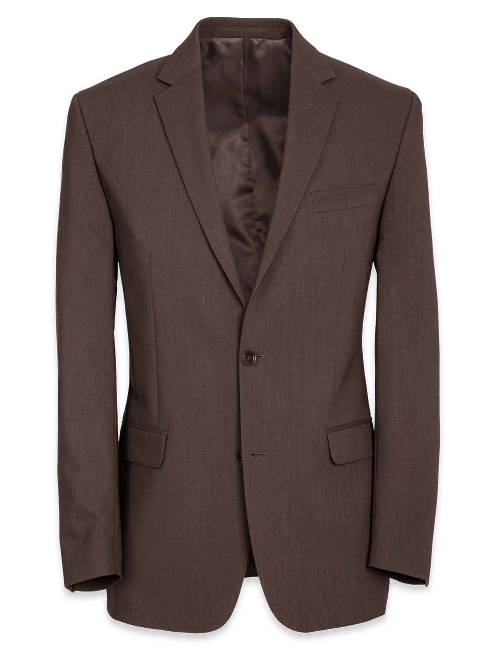 Product Image of Tailored Fit Wool Essential Wool Notch Lapel Suit Jacket-Brown