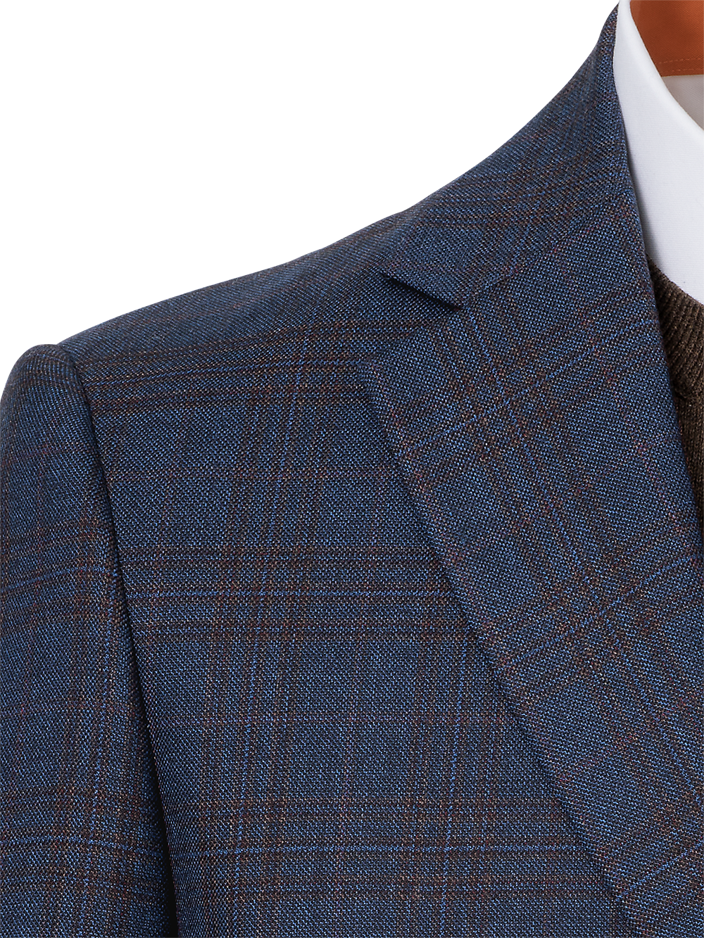 Alternate Image of Wool Plaid Single Breasted Notch Lapel Suit Jacket-2