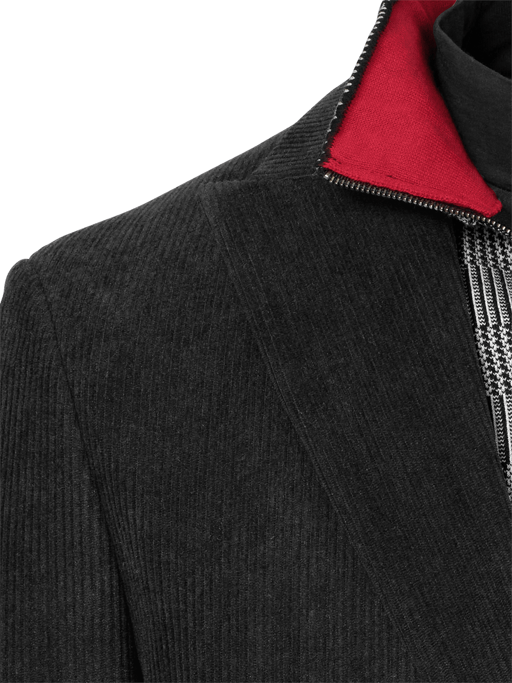 Alternate Image of Corduroy Single Breasted Peak Lapel Suit Jacket-3