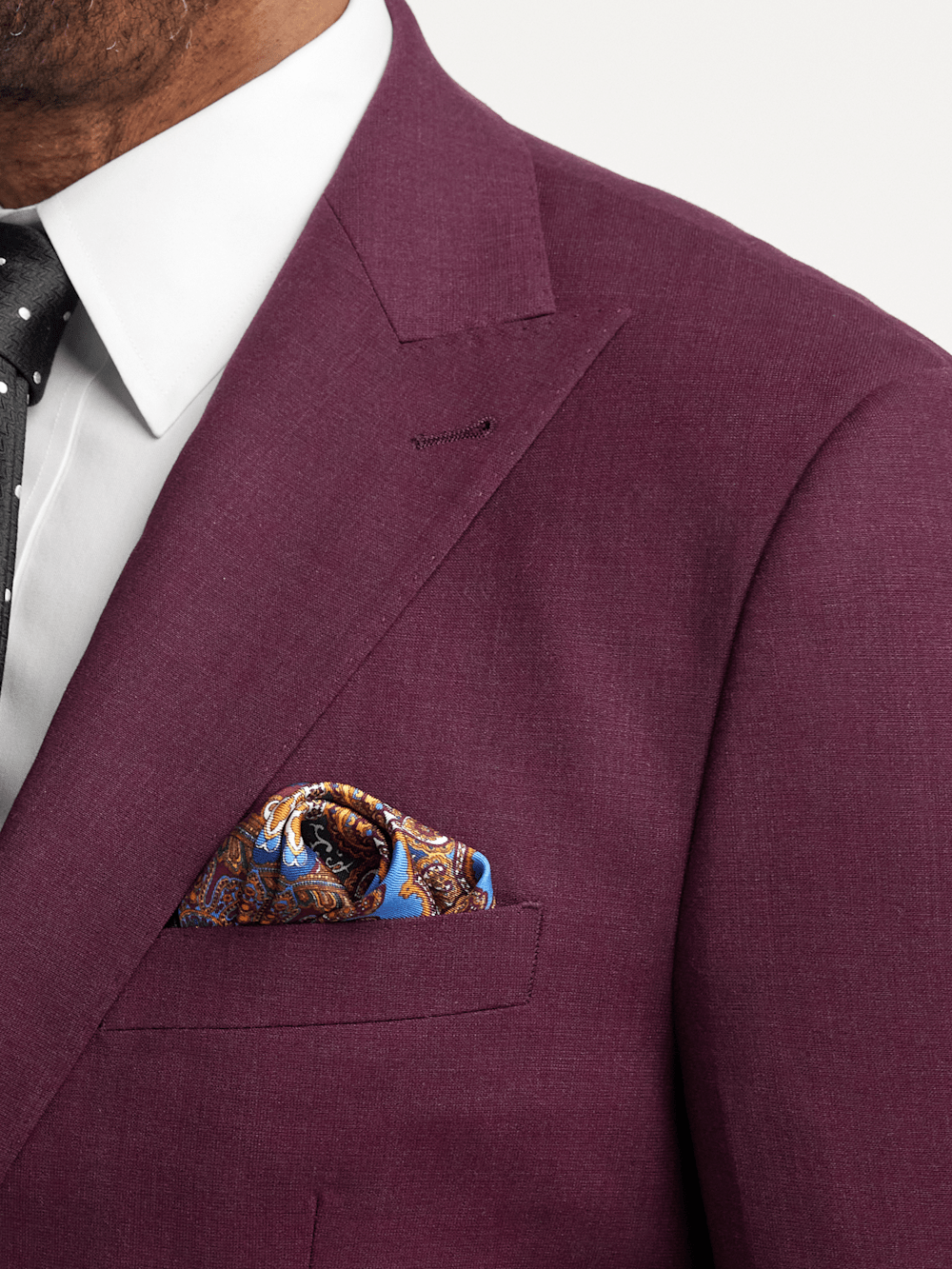 Alternate Image of Wool Stretch Bengaline Peak Lapel Suit Jacket-5