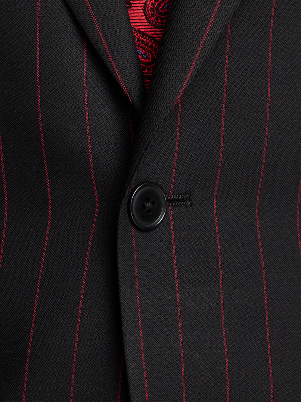 Alternate Image of Wool Stretch Stripe Single Breated Peak Lapel Suit Jacket-4