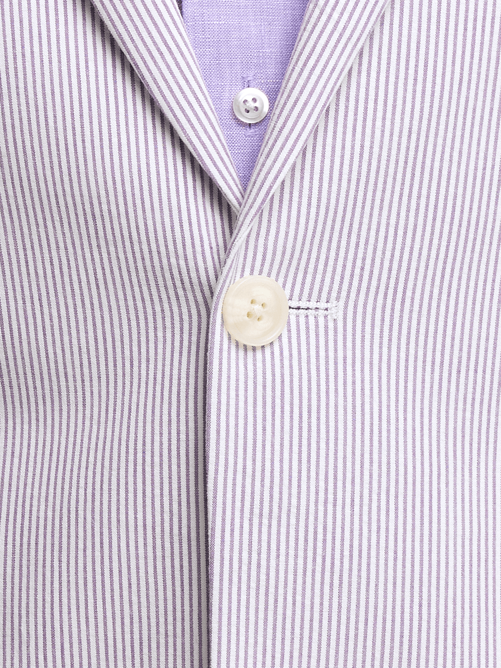 Alternate Image of Cotton Stretch Stripe Seersucker Single Breasted Notch Lapel Suit Jacket-4