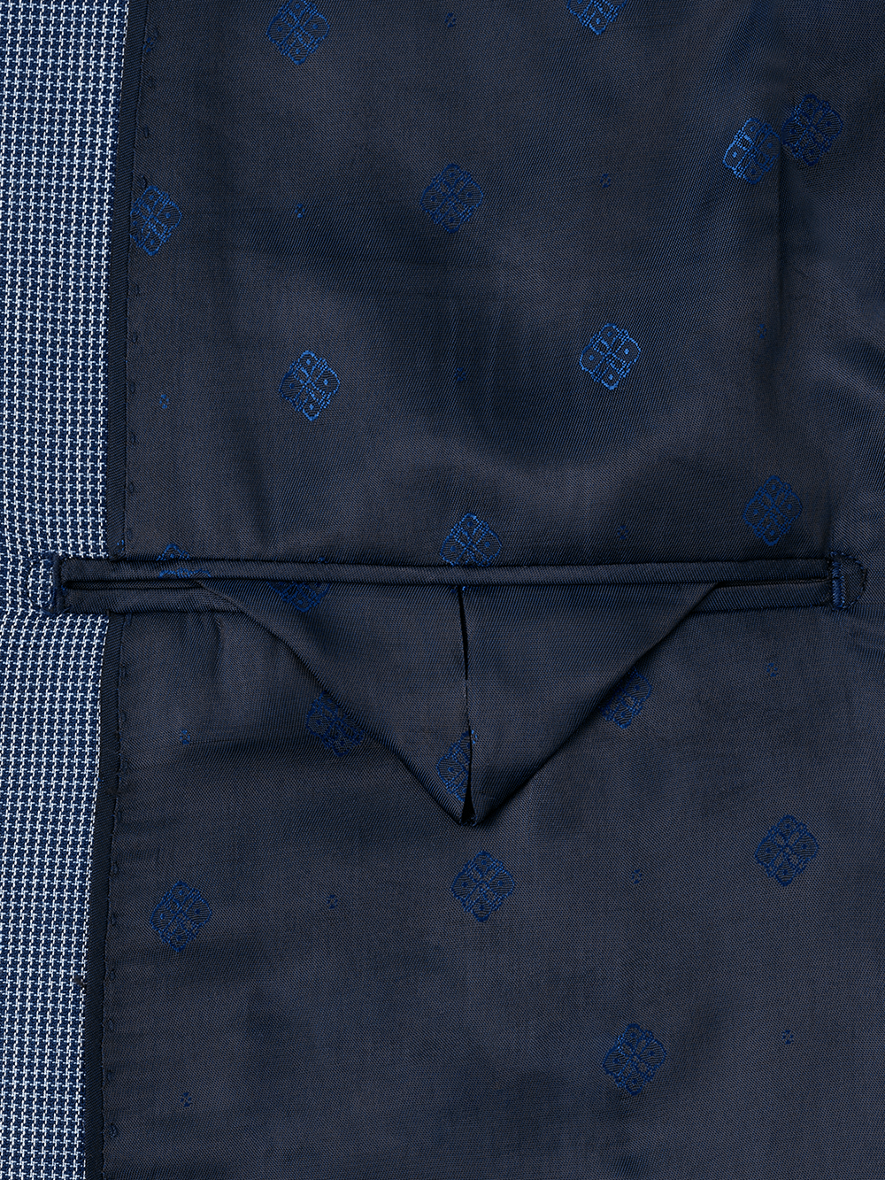 Alternate Image of Wool Micro Check Single Breasted Peak Lapel Suit Jacket-2