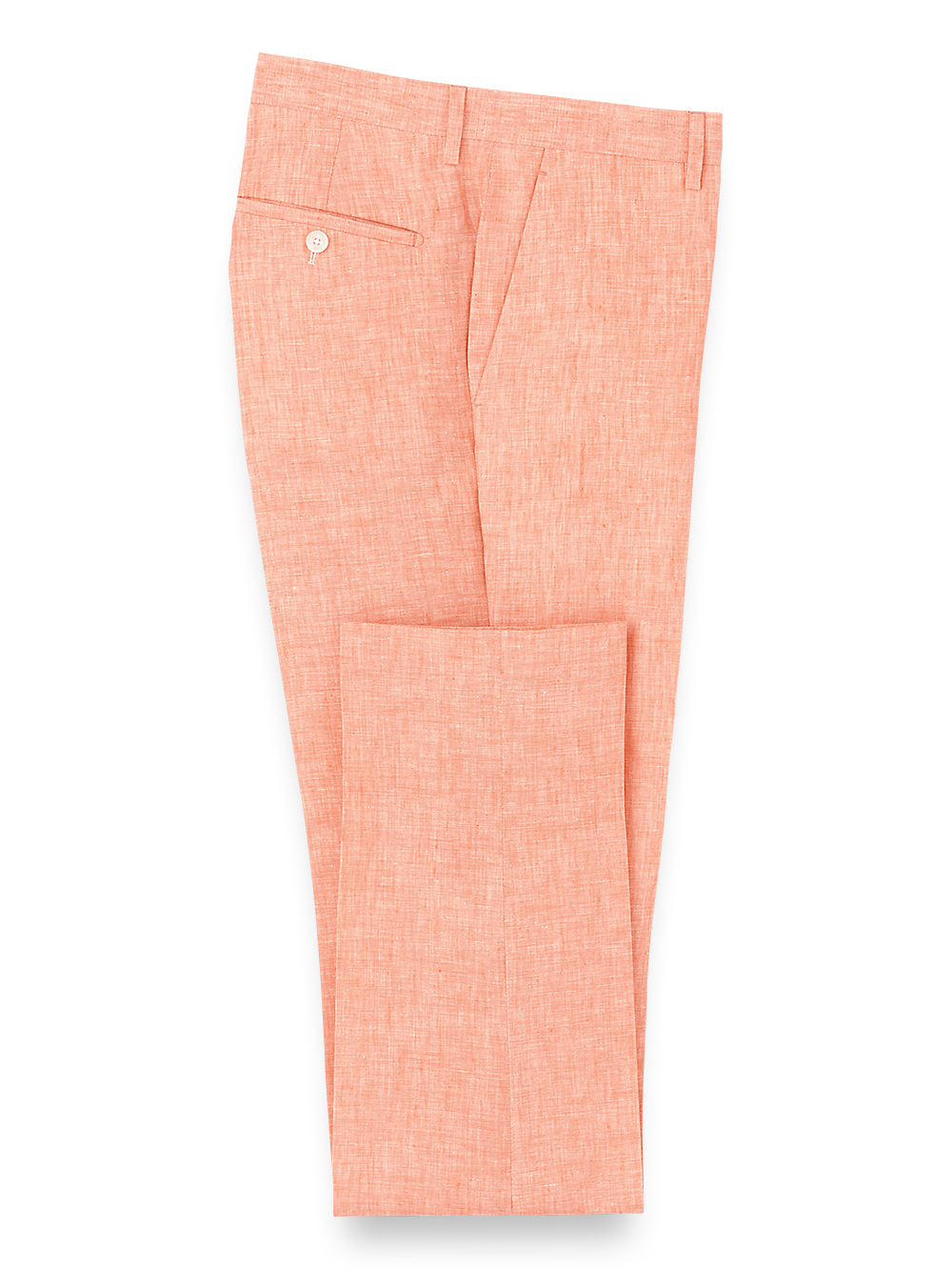 Product Image of Linen Flat Front Suit Pants-Melon
