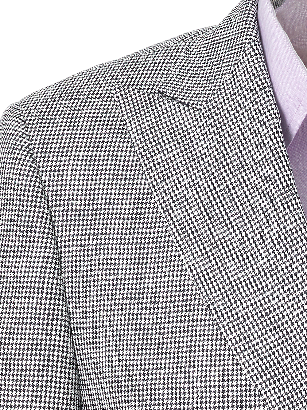 Alternate Image of Linen Houndstooth Double Breasted Peak Lapel Suit Jacket-3