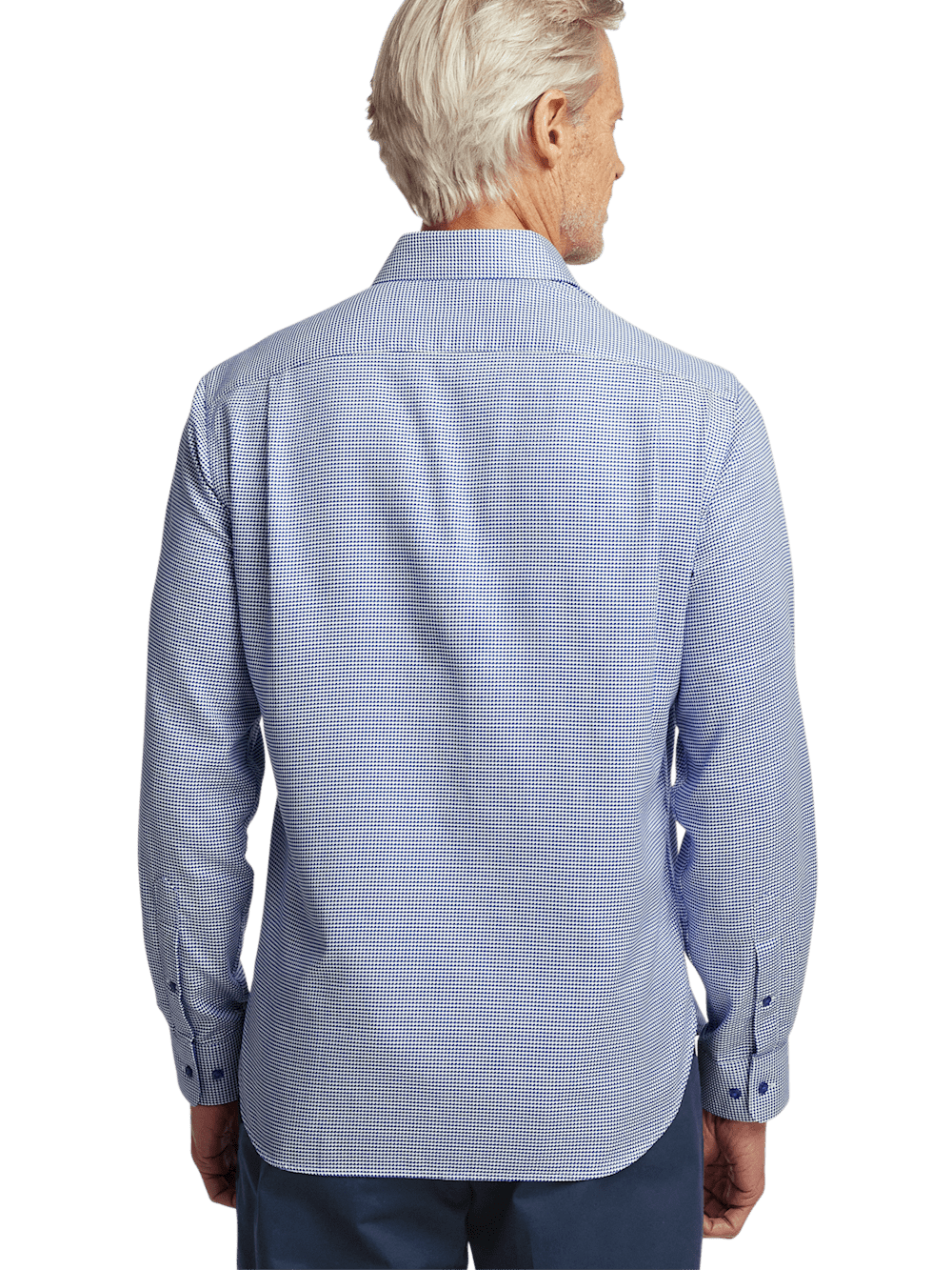 Alternate Image of Cotton Houndstooth Casual Shirt-4