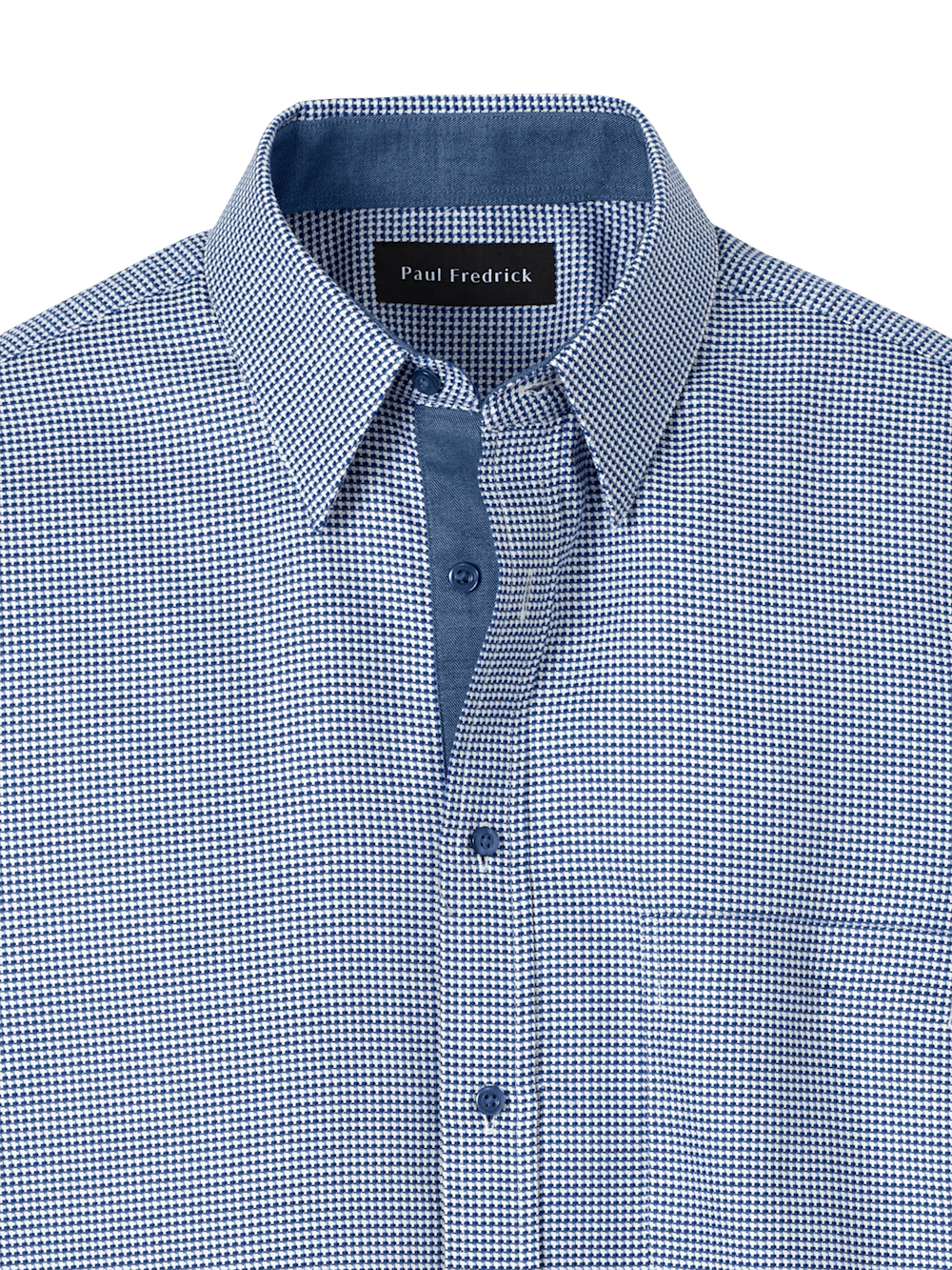 Alternate Image of Cotton Houndstooth Casual Shirt-5