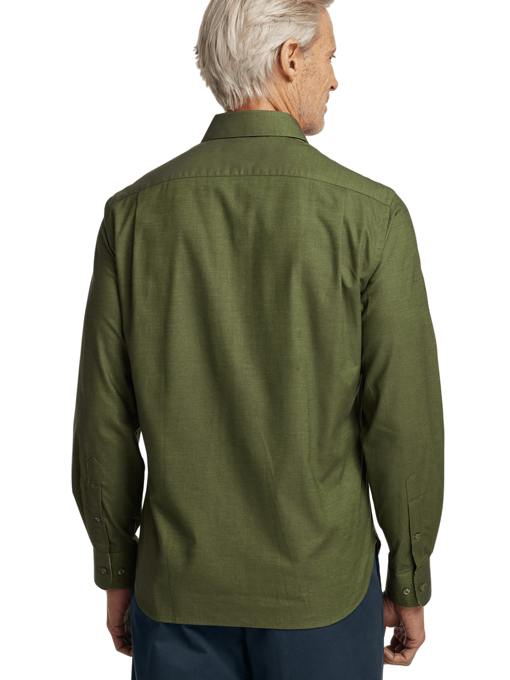Alternate Image of Cotton Solid Casual Shirt-4