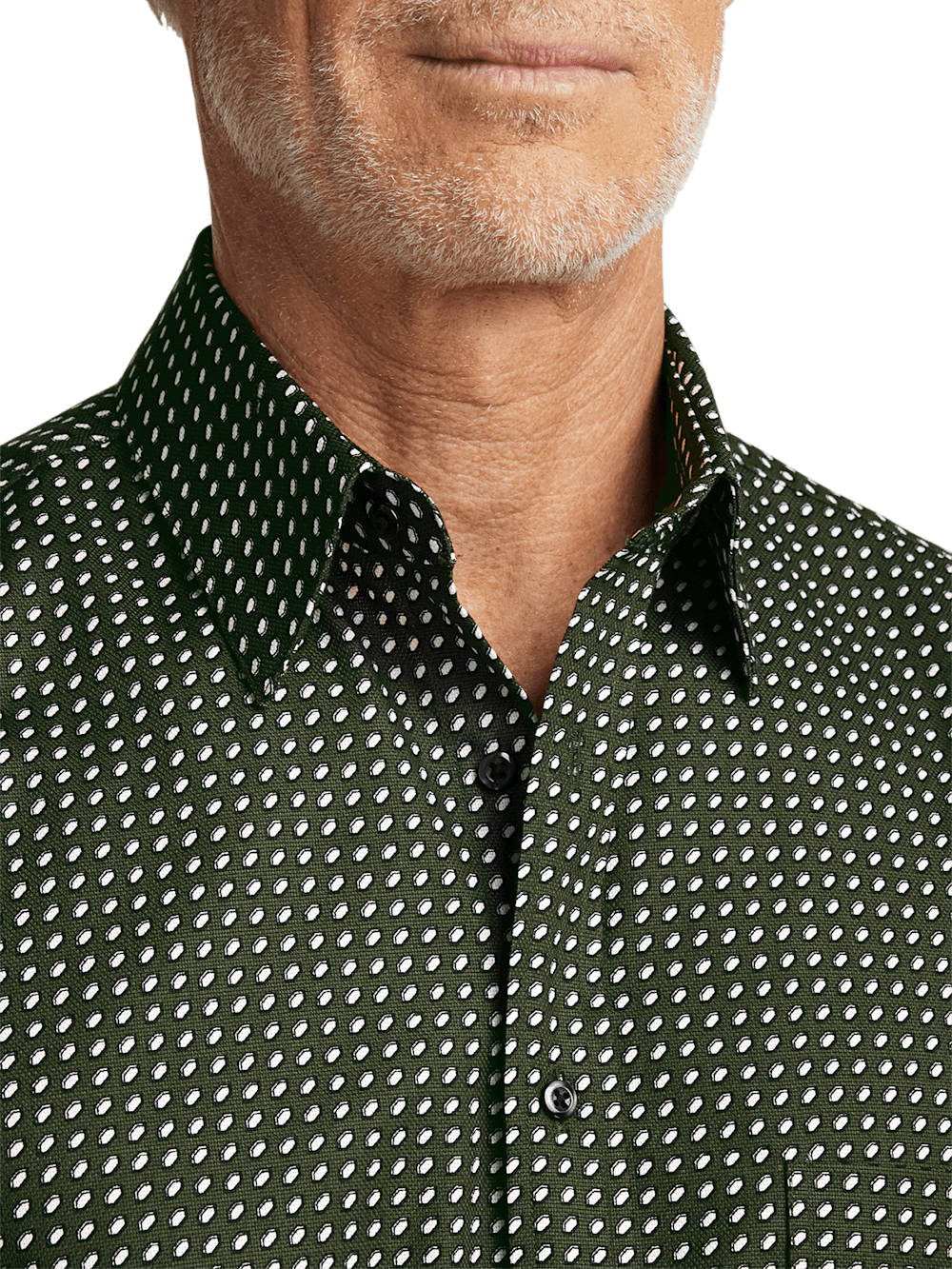 Alternate Image of Cotton Circle Print Casual Shirt-2