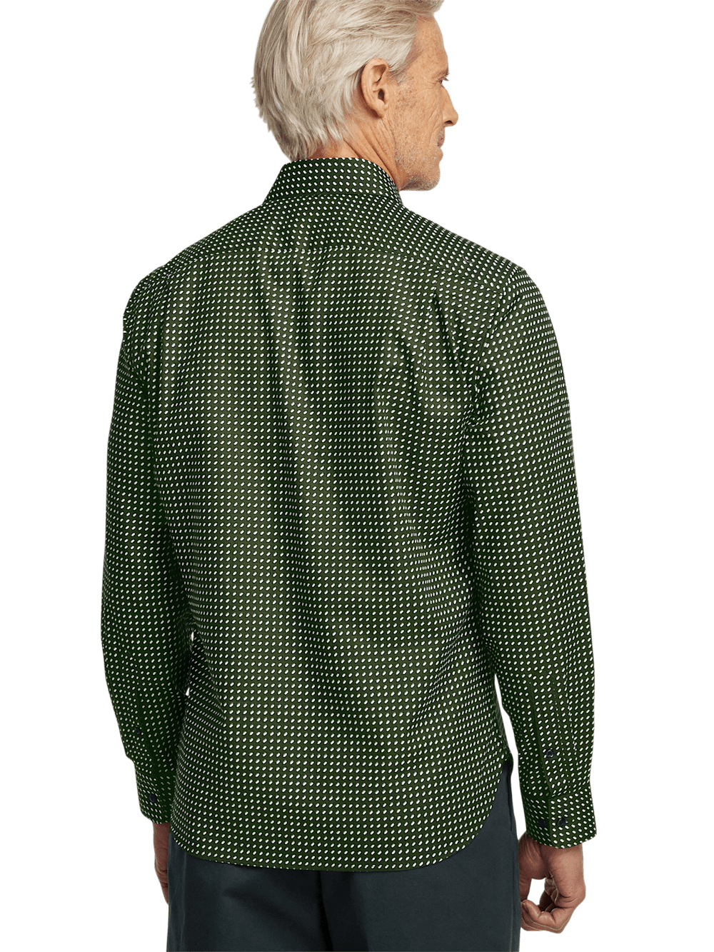 Alternate Image of Cotton Circle Print Casual Shirt-4
