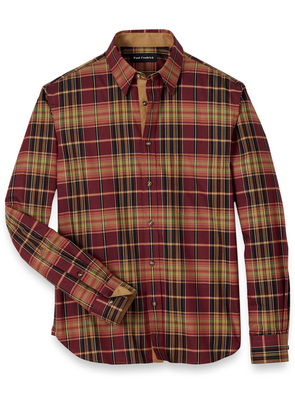 Product Image of Cotton Plaid Casual Shirt-Multi
