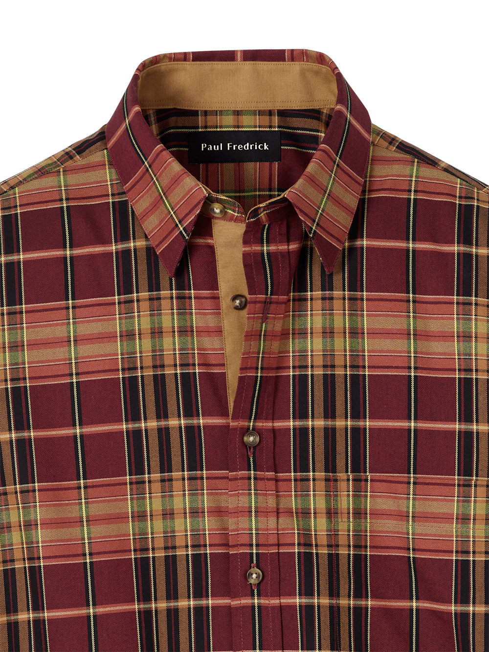 Alternate Image of Cotton Plaid Casual Shirt-5