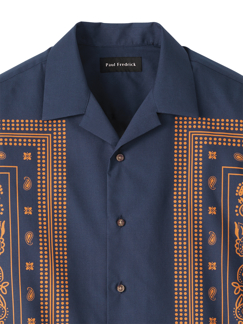 Alternate Image of Cotton Border Print Casual Shirt-5