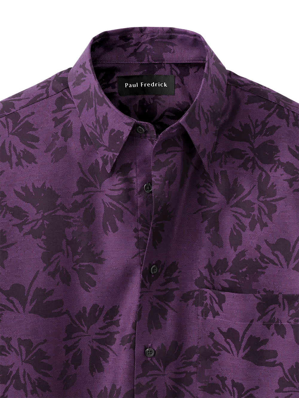 Alternate Image of Cotton Floral Jacquard Casual Shirt-5