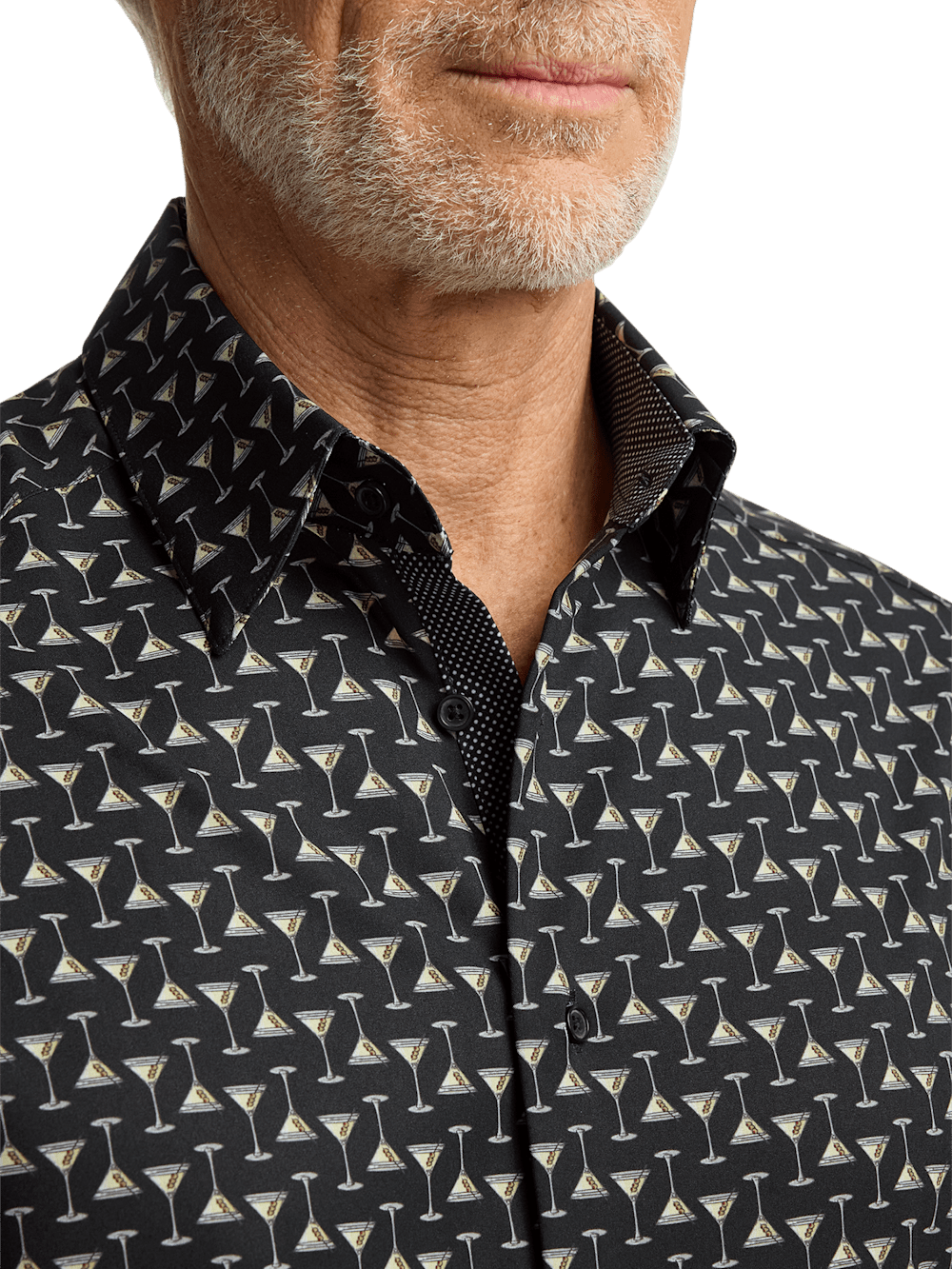 Alternate Image of Performance Stretch Martini Glasses Casual Shirt-2