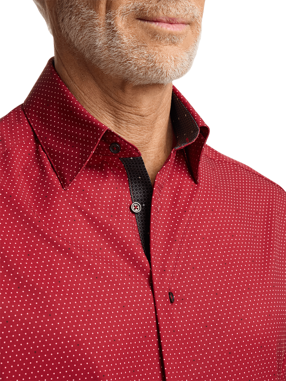 Alternate Image of Performance Stretch Dot Casual Shirt-2