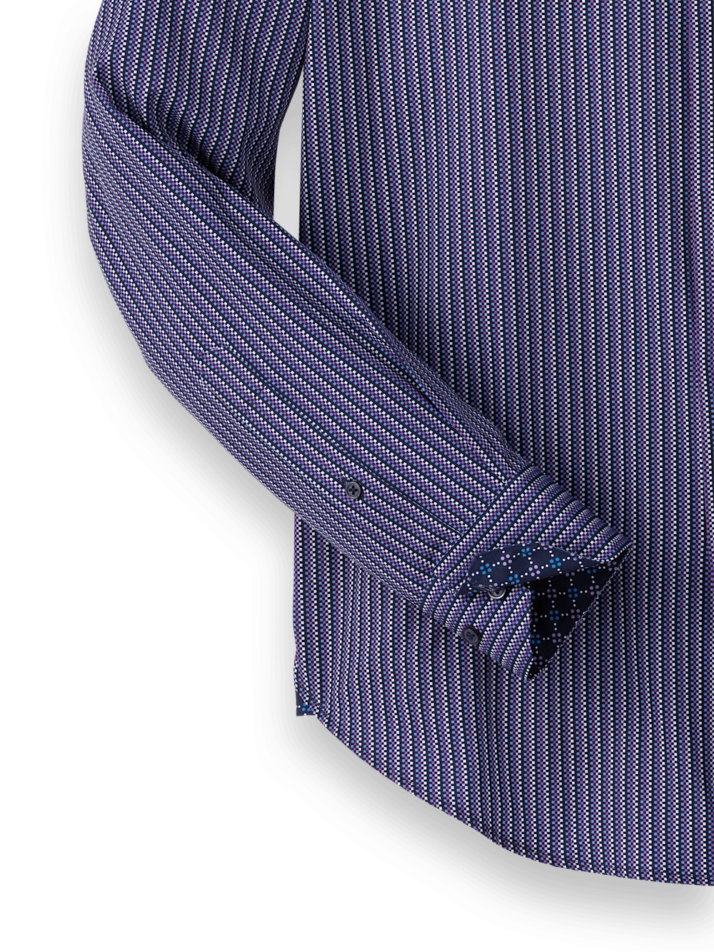 Alternate Image of Performance Stretch Checkered Stripe Casual Shirt-6