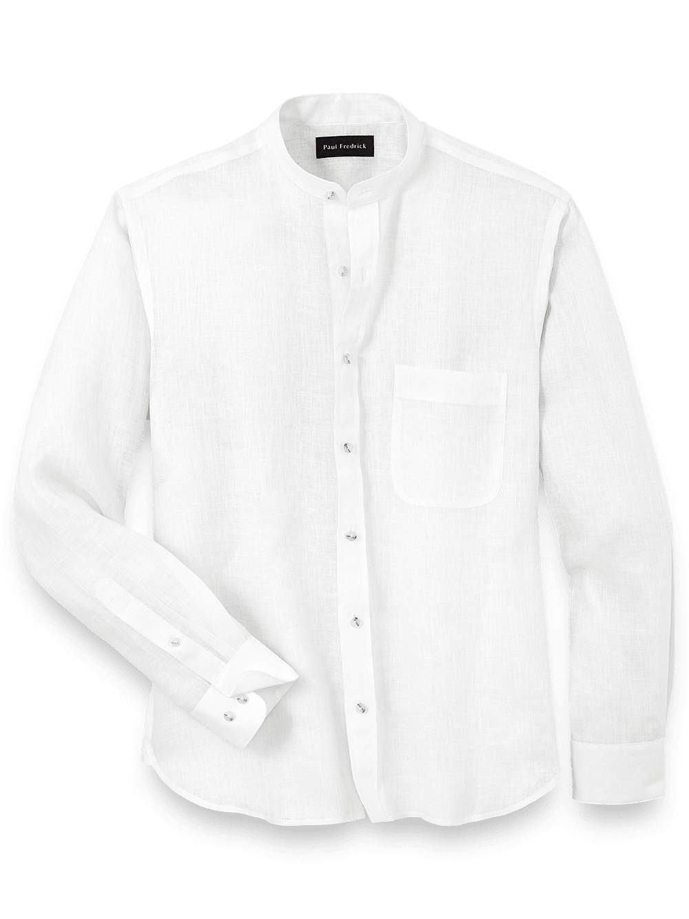 Product Image of Linen Solid Casual Shirt-White