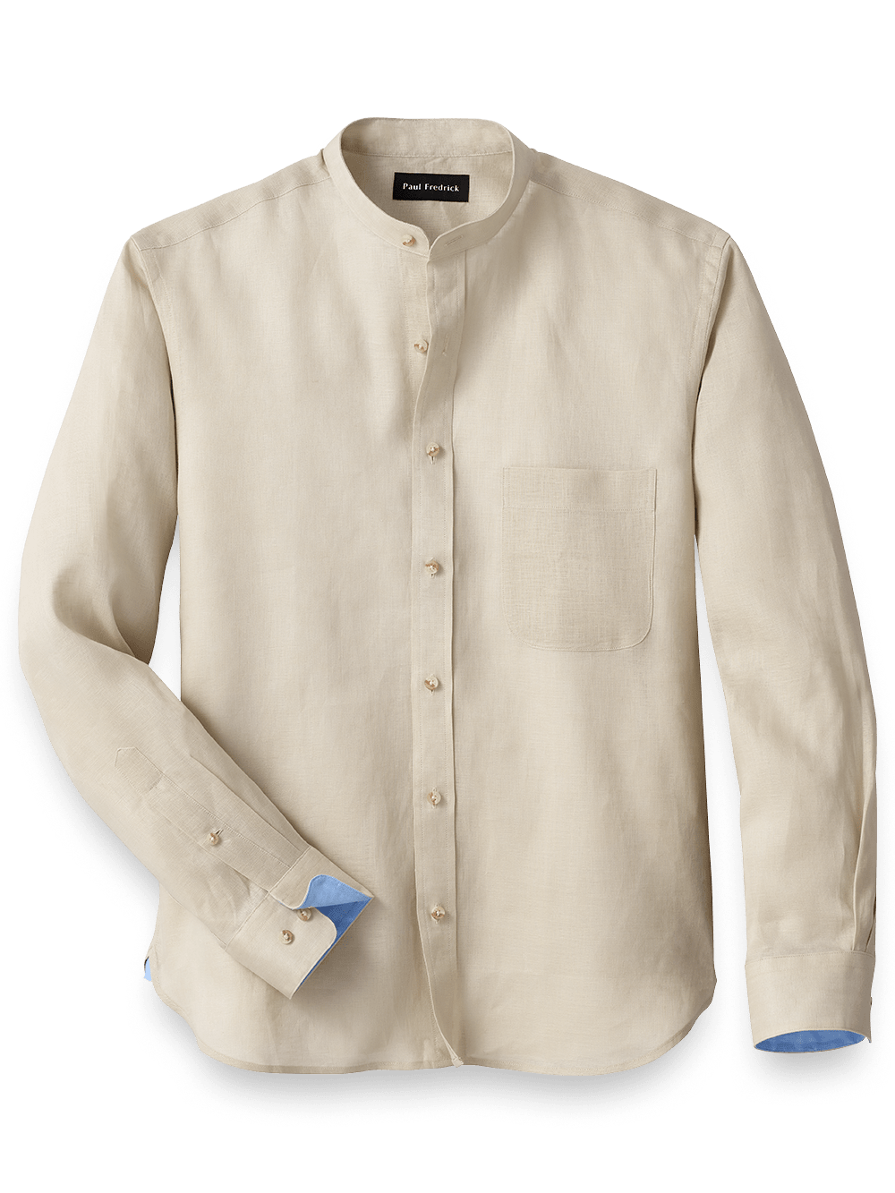 Product Image of Linen Solid Casual Shirt-Light Tan