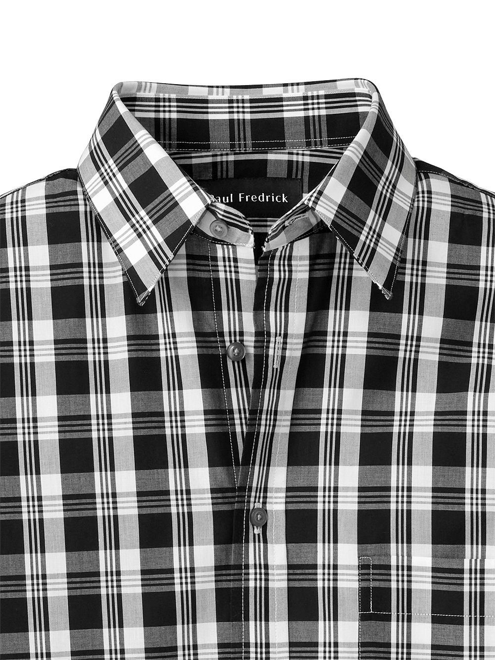 Alternate Image of Cotton Plaid Casual Shirt-1