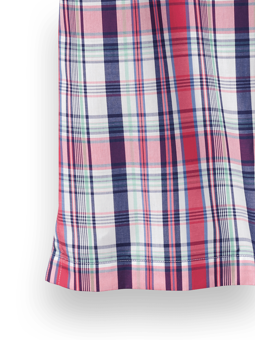 Alternate Image of Cotton Plaid Print Casual Shirt-2