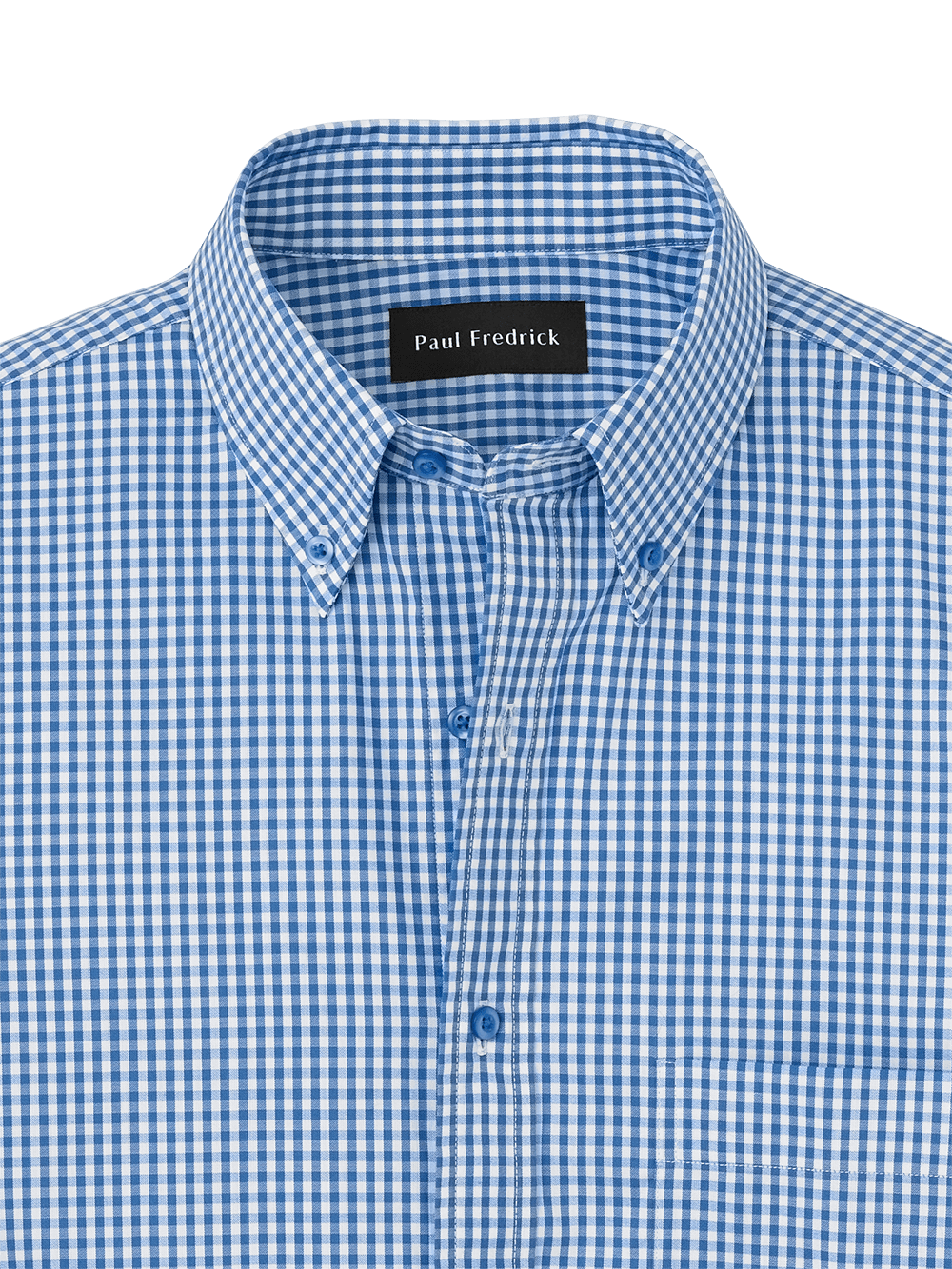 Alternate Image of Cotton Gingham Casual Shirt-1