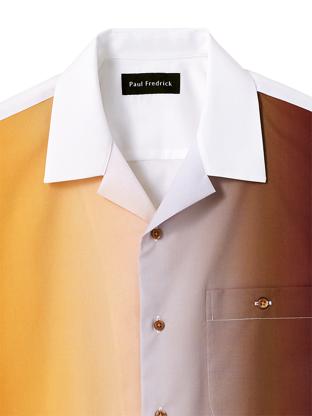Alternate Image of Cotton Ombre Solid Print Casual Shirt-2