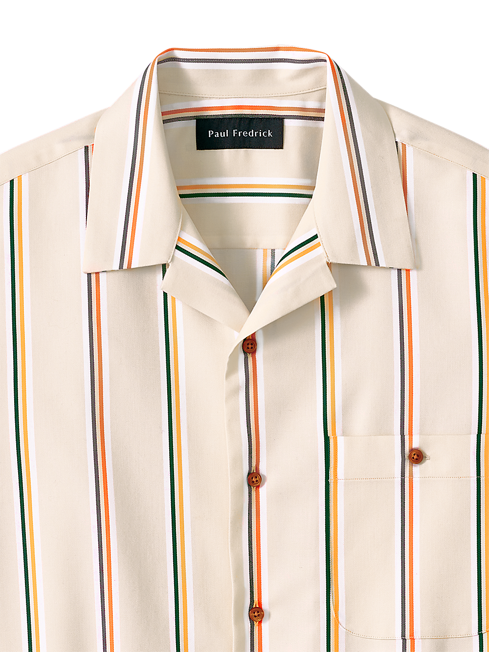 Alternate Image of Cotton Stripe Casual Shirt-1
