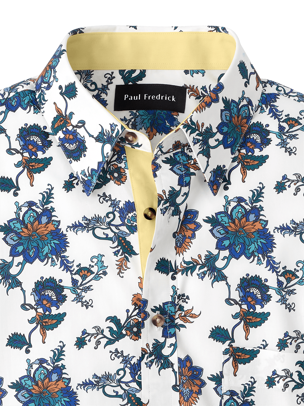 Alternate Image of Cotton Floral Print Casual Shirt-1
